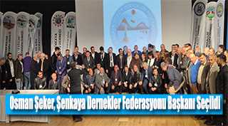 Osman Şeker, Şenkaya Dernekler Federasyonu Başkanı Seçildi