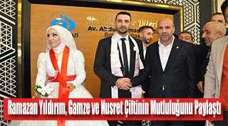  Ramazan Yıldırım, Gamze ve Nusret Çiftinin Mutluluğunu Paylaştı