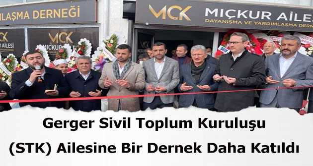 Gerger Sivil Toplum Kuruluşu (STK) Ailesine Bir Dernek Daha Katıldı 