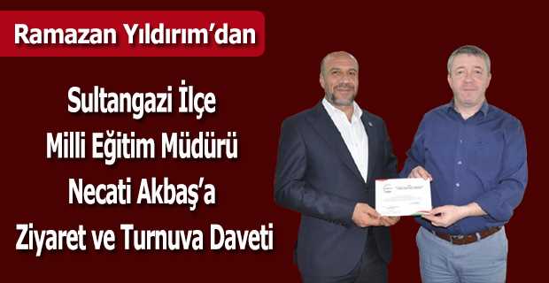 Ramazan Yıldırım'dan Sultangazi İlçe Milli Eğitim Müdürü Necati Akbaş'a Ziyaret ve Turnuva Daveti