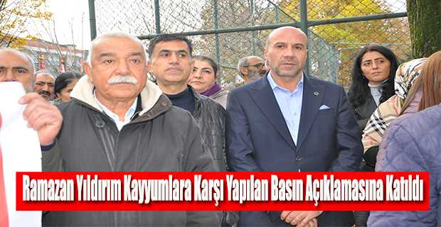 Ramazan Yıldırım Kayyumlara Karşı Yapılan Basın Açıklamasına Katıldı