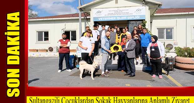  Sultangazili Çocuklardan Sokak Hayvanlarına Anlamlı Ziyaret