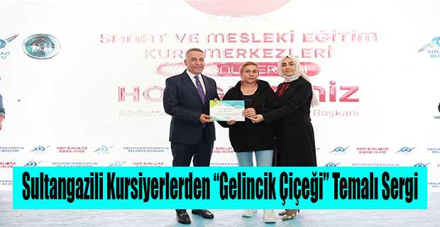 Sultangazili Kursiyerlerden "Gelincik Çiçeği" Temalı Sergi