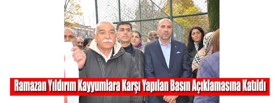 Ramazan Yıldırım Kayyumlara Karşı Yapılan Basın Açıklamasına Katıldı